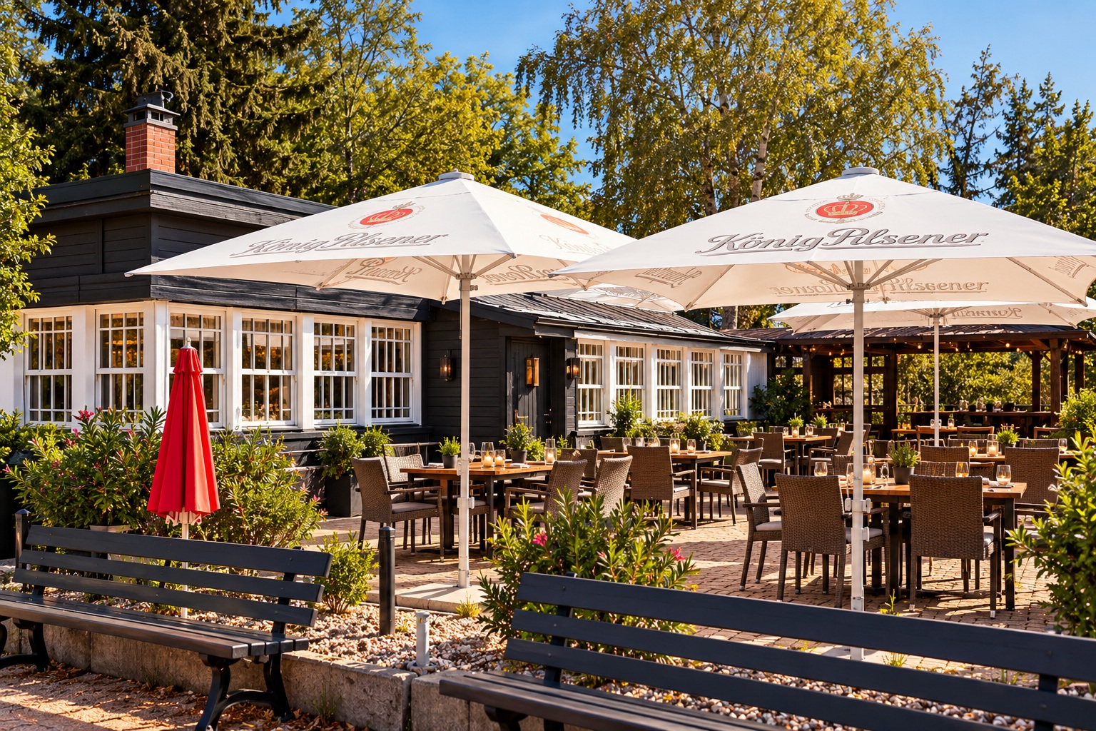 Terrasse von Lerches Berghütte